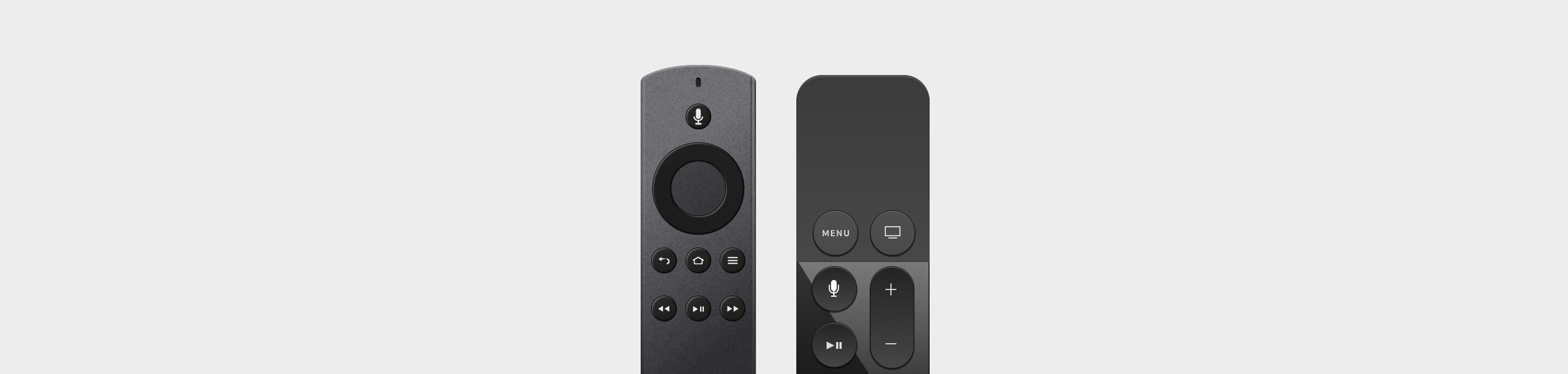 Remote control for Android TV and Apple TV
